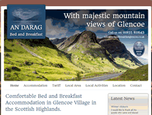 Tablet Screenshot of bedandbreakfastglencoe.co.uk